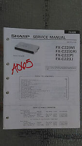 Sharp Fx-c22 Radio User Manual